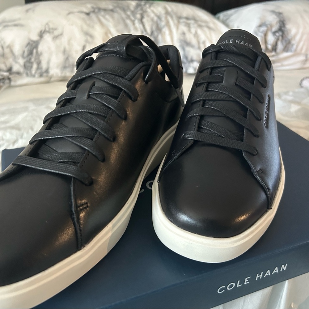 Cole Haan Men's Black and White Sneakers